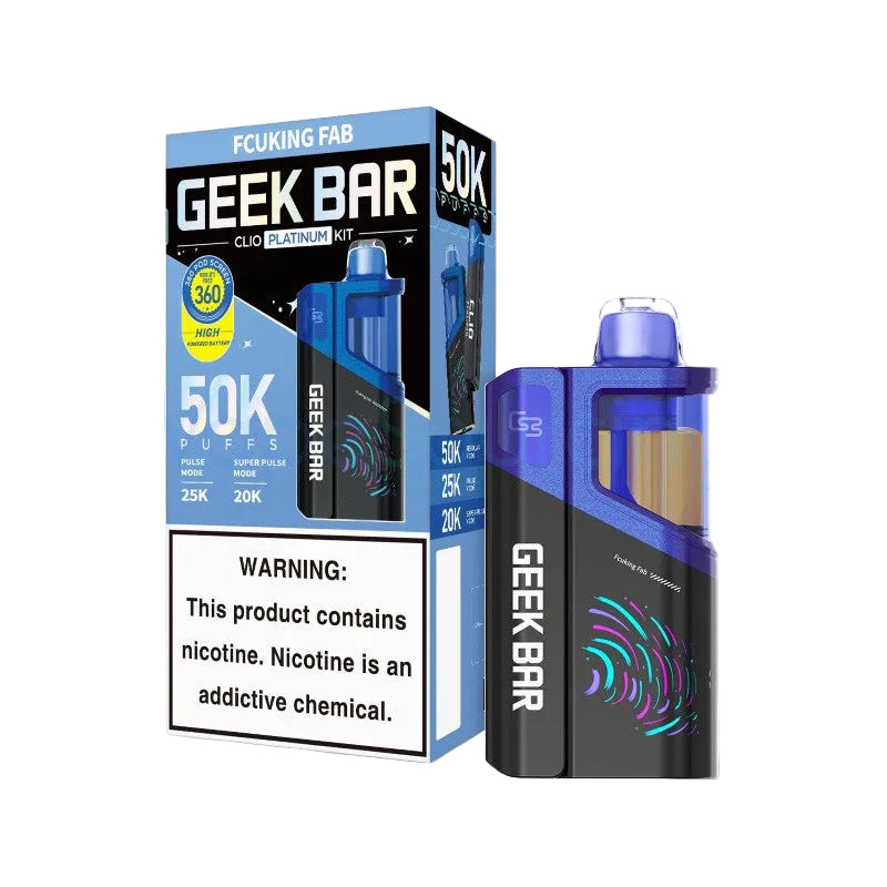 Fcuking Fab Disposable Vape - Geek Bar Clio Platinum 50K Kit