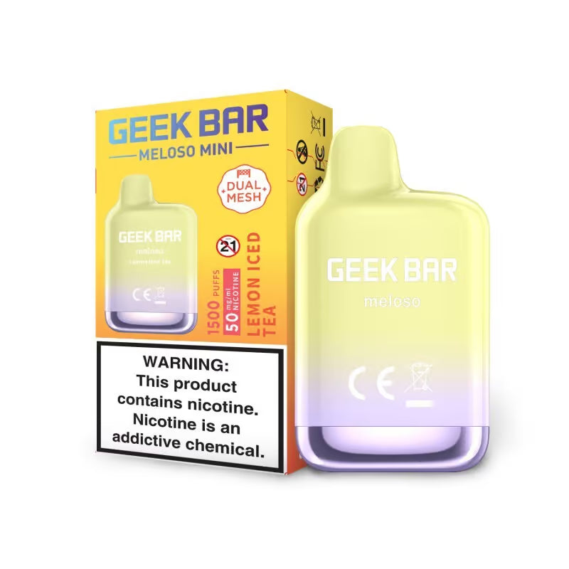 Lemon Ice Tea Geek Bar Meloso Mini 1500 - Black Coral