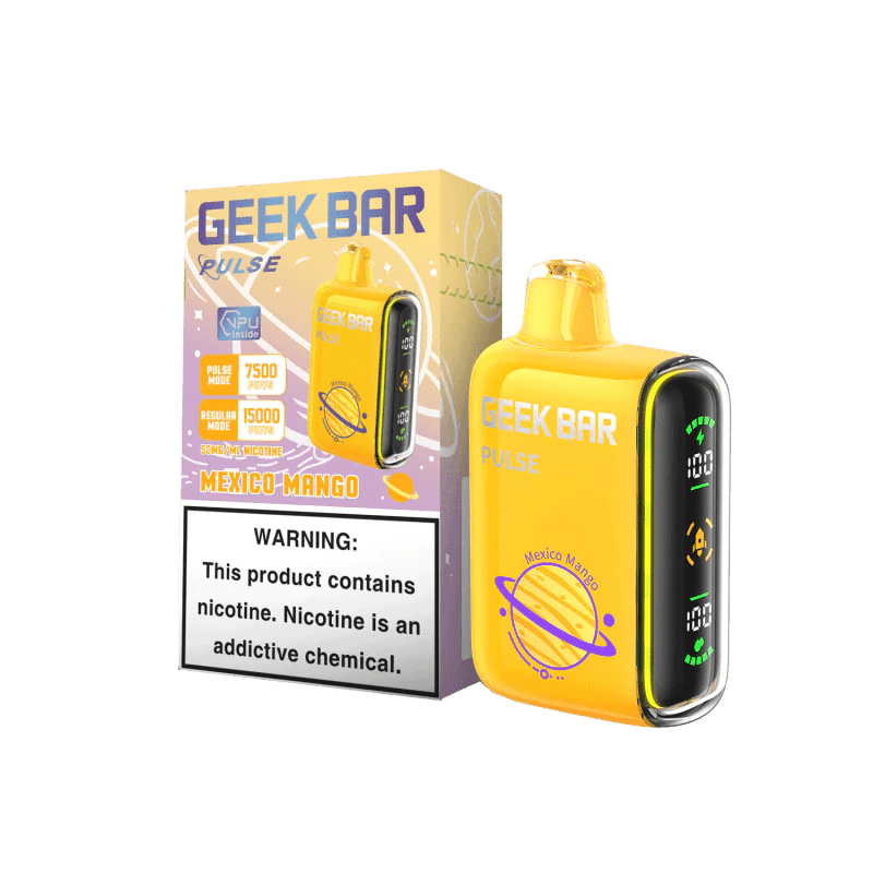 Mexico Mango Geek Bar Pulse 15000 Disposable Vape packaging