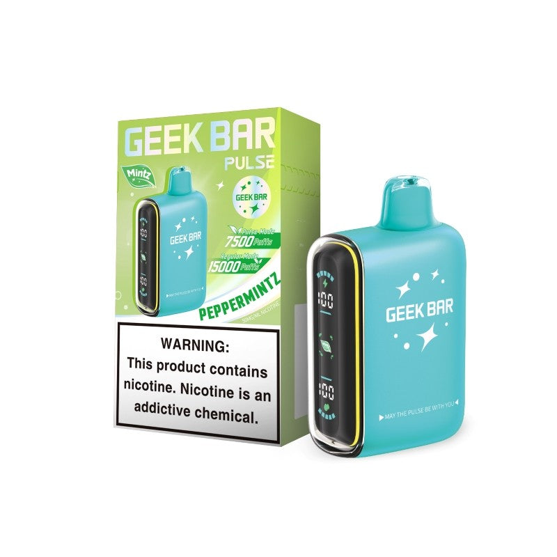 PepperMintz Geek Bar Pulse 15000 Disposable Vape Packaging