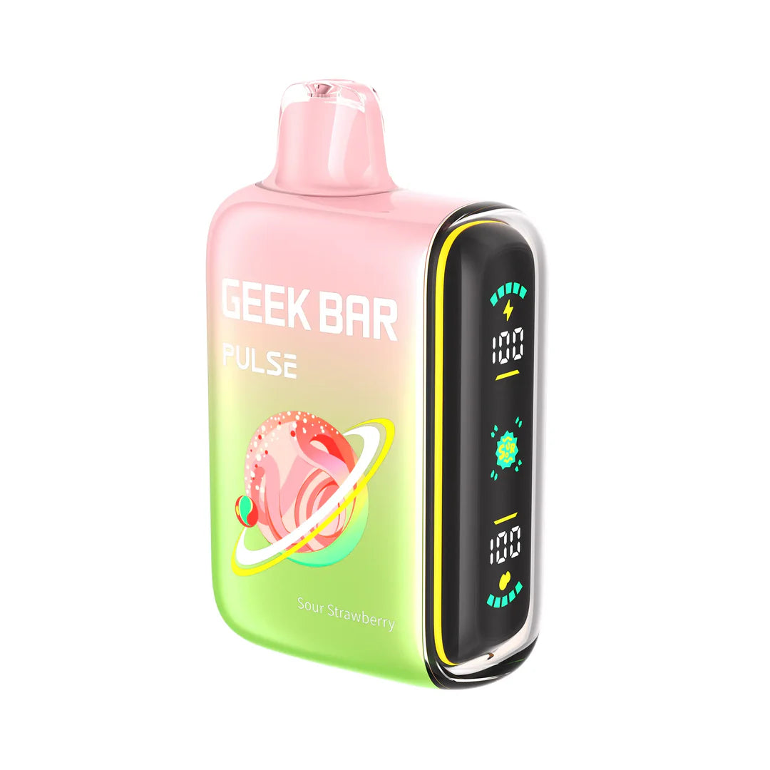 Sour Strawberry Disposable Vape - Geek Bar Pulse 15000