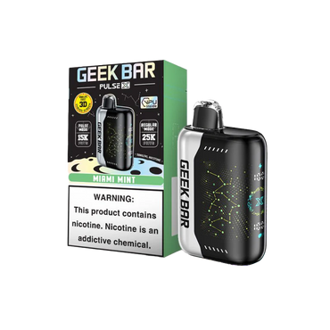 Miami Mint Geek Bar Pulse X 25000 Disposable Vape packaging
