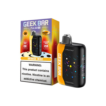 Orange Mint Geek Bar Pulse X 25000 Disposable Vape Packaging