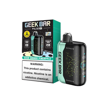 Sour Mango Pineapple Geek Bar Pulse X 25000 disposable vape packaging