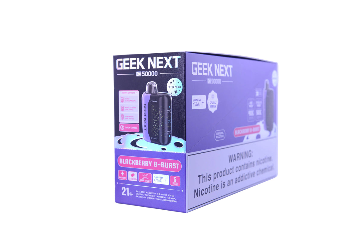 Blackberry B-Burst Geek Next X 50000 disposable vape packaging
