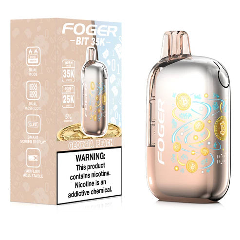 Foger Bit 35K Georgia Peach Disposable Vape - Black Coral