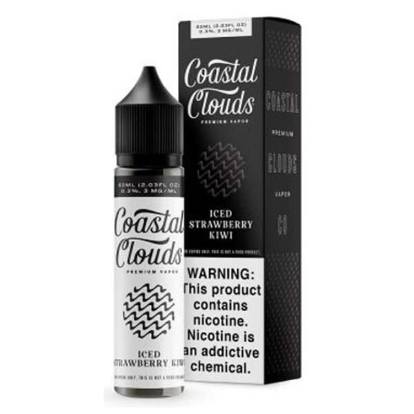 Iced Strawberry Kiwi by Coastal Clouds TFN E- Liquid - Black Coral