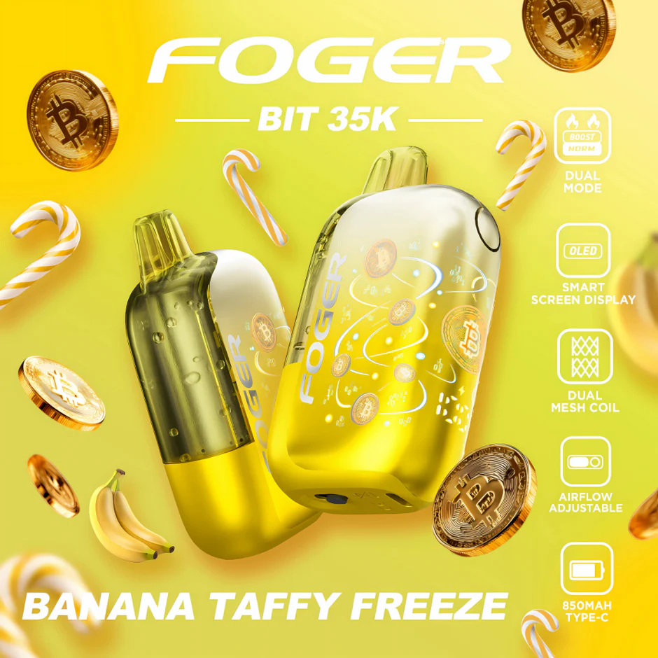Banana Taffy Freeze Foger Bit 35K - Black Coral
