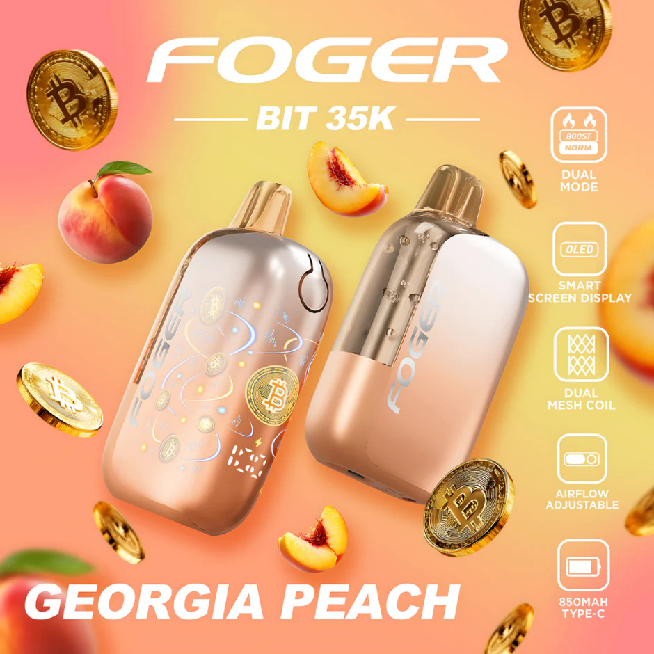Georgia Peach Foger Bit 35K - Black Coral