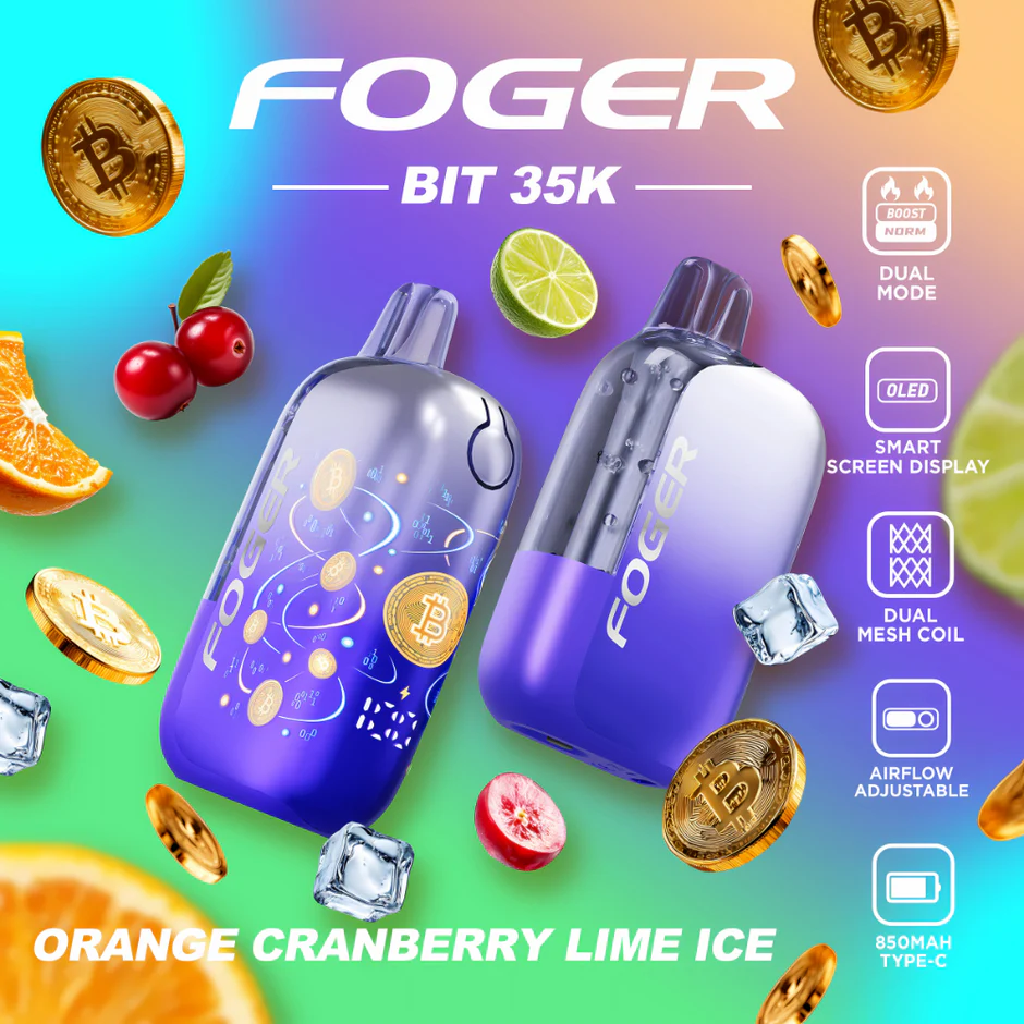 Orange Cranberry Lime Ice Foger Bit 35K - Black Coral