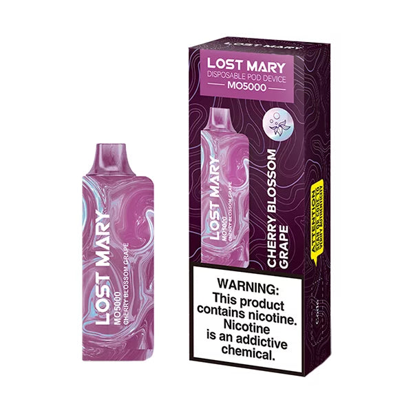Cherry Blossom Grape Lost Mary MO5000 - Black Coral
