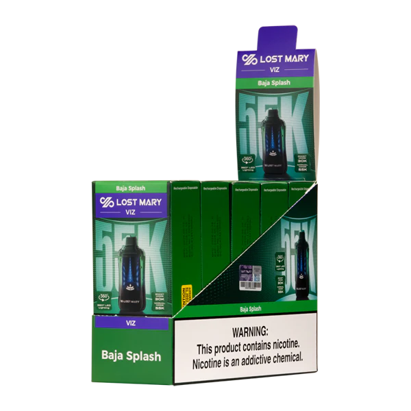 Baja Splash Lost Mary Viz 55K Disposable Vape Packaging