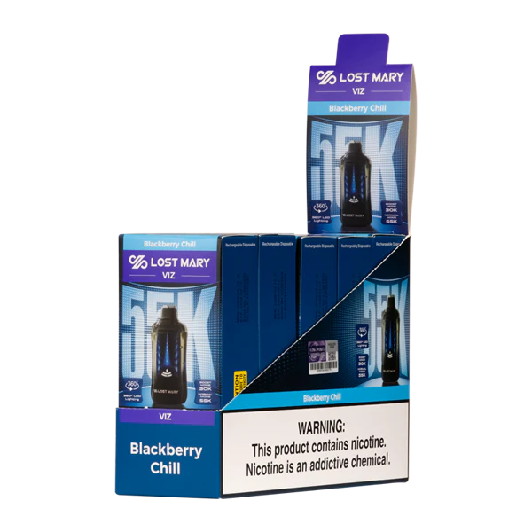 Blackberry Chill Lost Mary Viz 55K Disposable Vape Packaging