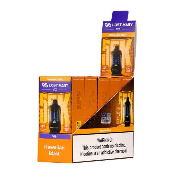 Hawaiian Blast Lost Mary Viz 55K Disposable Vape Packaging