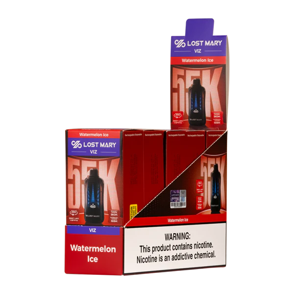 Watermelon Ice Lost Mary Viz 55K Disposable Vape Packaging