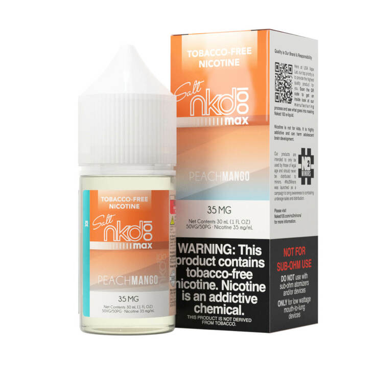 Max Peach Mango Ice by Naked Max 30ml - Black Coral