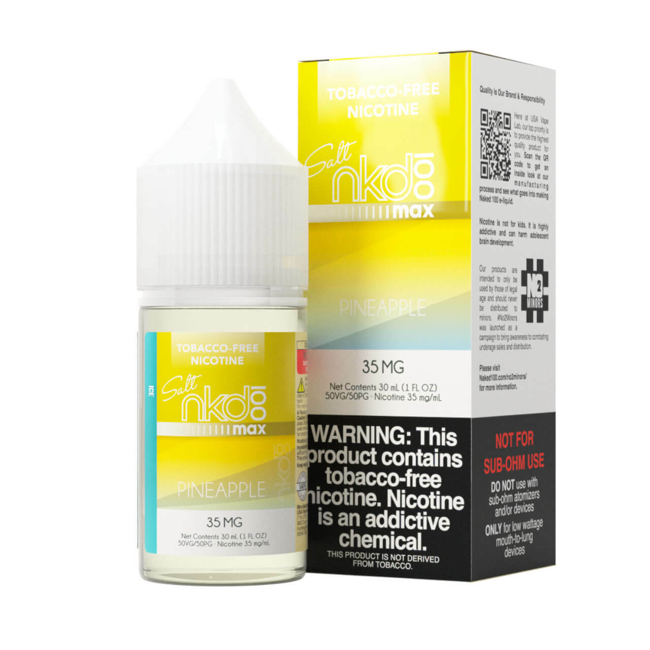 Max Pineapple Ice by Naked Max 30ml - Black Coral