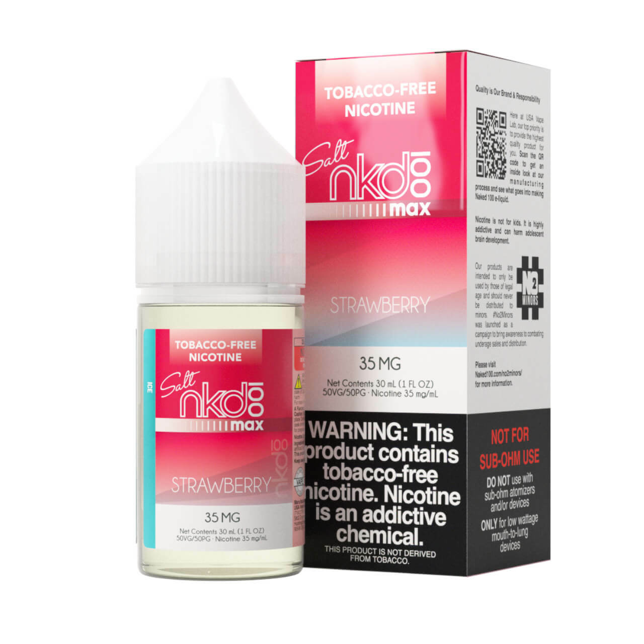 Max Strawberry Ice by Naked Max 30ml - Black Coral