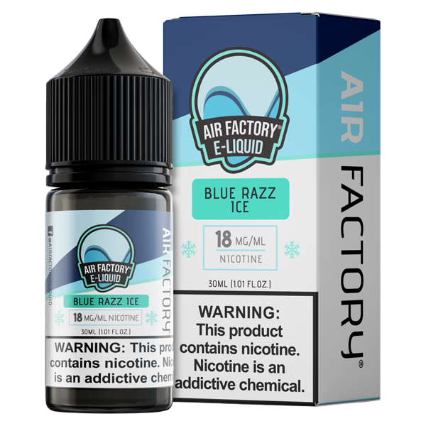 Blue Razz Ice Air Factory Salt - 30ml - Black Coral