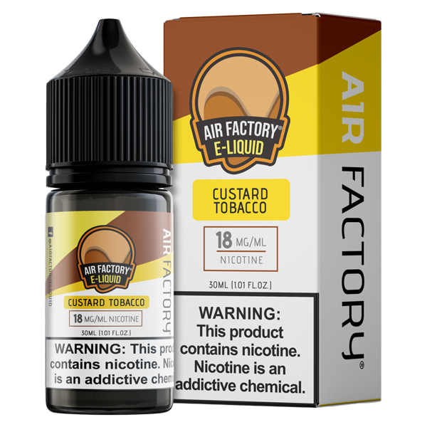 Custard Tobacco Air Factory Salt - 30ml - Black Coral
