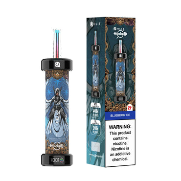 Blueberry Ice Olit Hookalit 40K disposable vape packaging