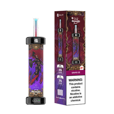 Grape Ice Olit Hookalit 40K - disposable vape packaging