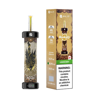 Lemon Mint Olit Hookalit 40K disposable vape packaging