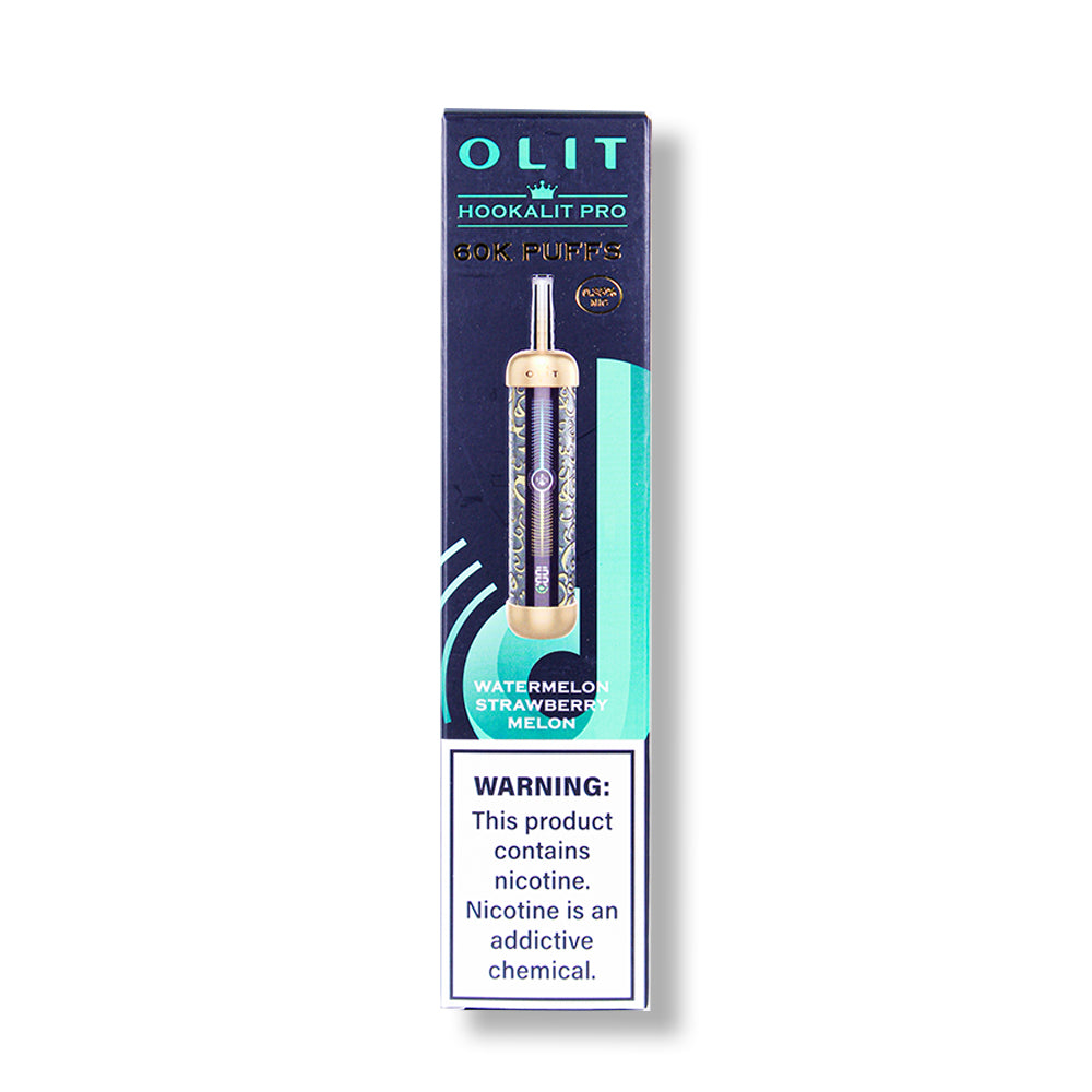 Watermelon Strawberry Melon Olit Hookalit Pro 60K Disposable Vape Packaging