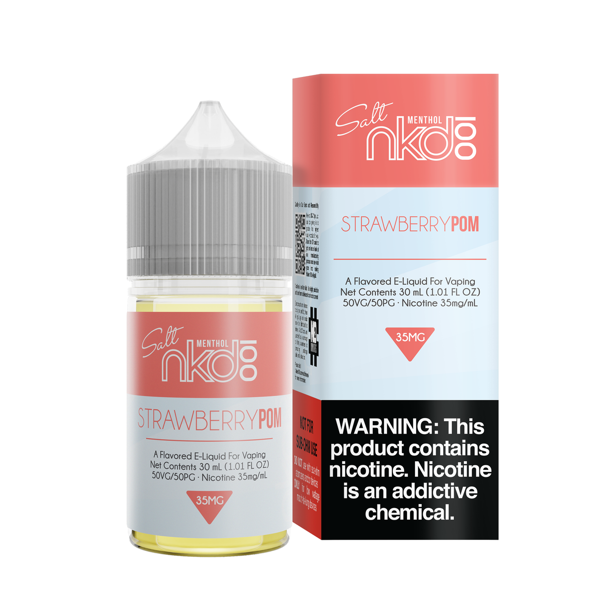 Strawberry POM (Brain Freeze) by Naked 100 Menthol 60ml - Black Coral
