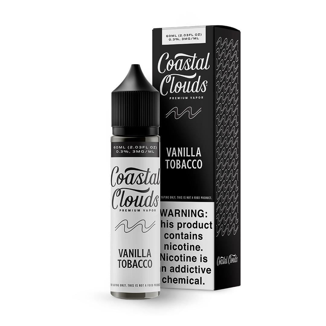 Vanilla Tobacco by Coastal Clouds Series E-Liquid 60mL (Freebase) - Black Coral