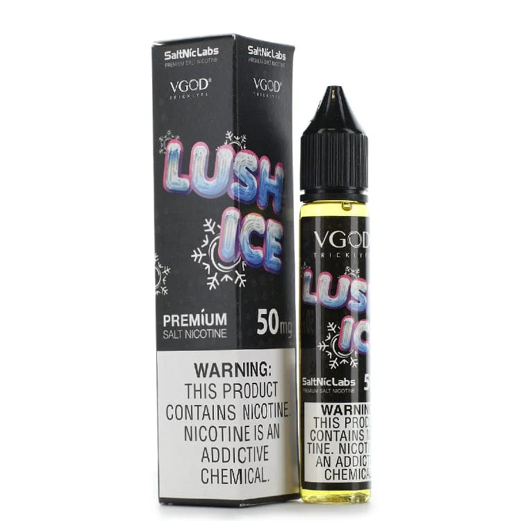 Lush Ice VGOD SaltNic Labs 50mg E-Liquid packaging