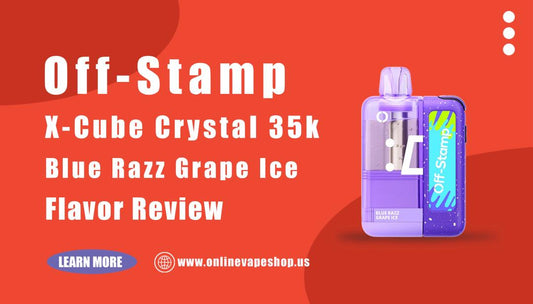 Blue Razz Grape Ice Off Stamp X-Cube Crystal 35k Review