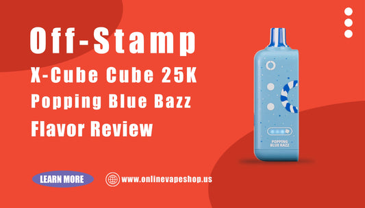 Popping Blue Razz Off Stamp X Cube 25K Pod Review
