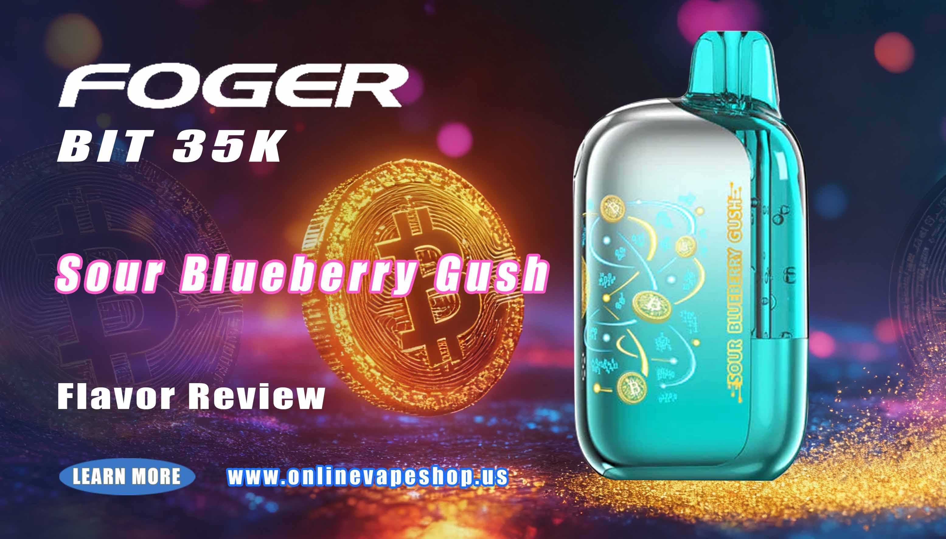 Sour Blueberry Gush Foger Bit 35K Review