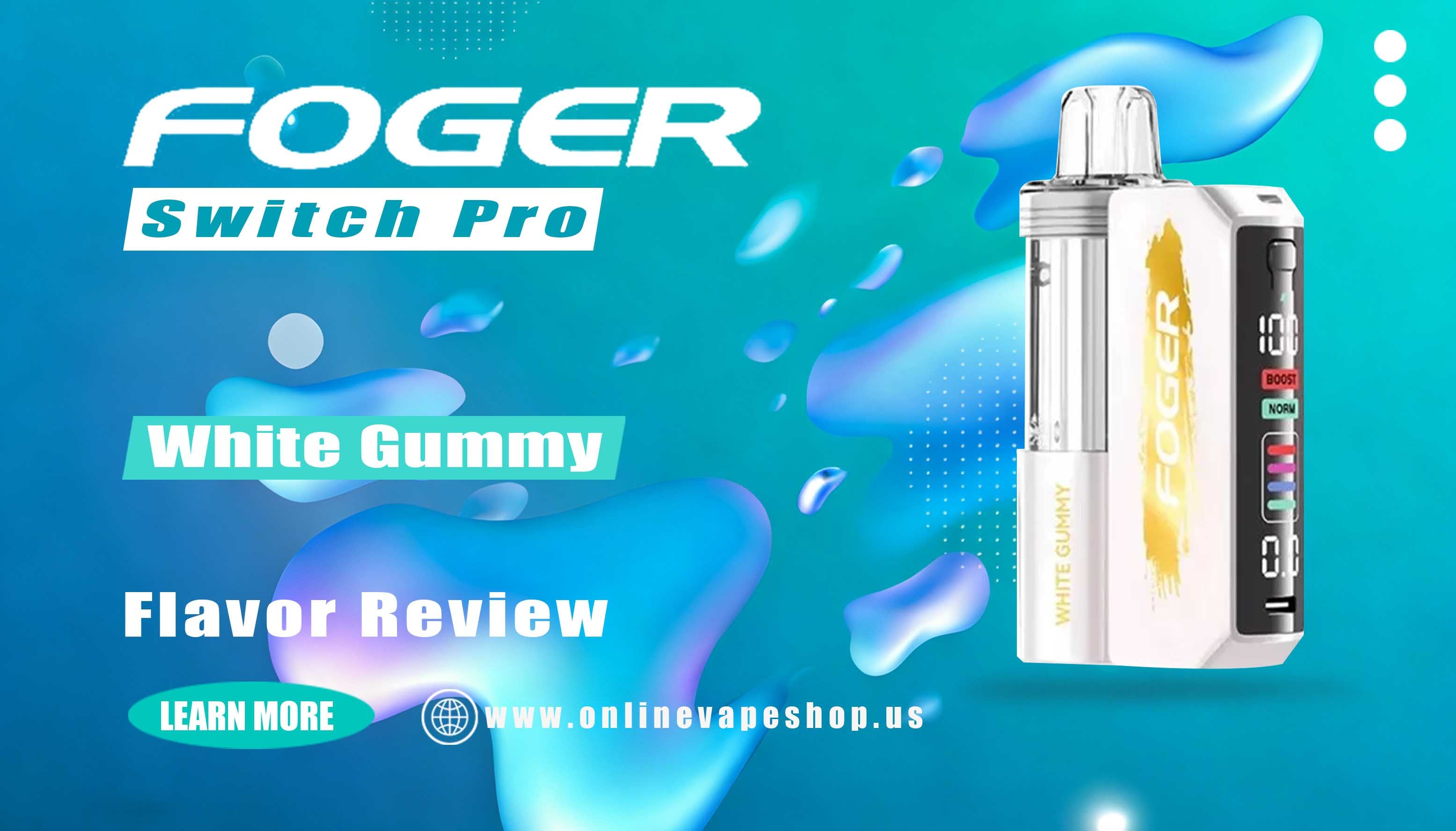 White Gummy Foger Switch Pro 30K Kit Review