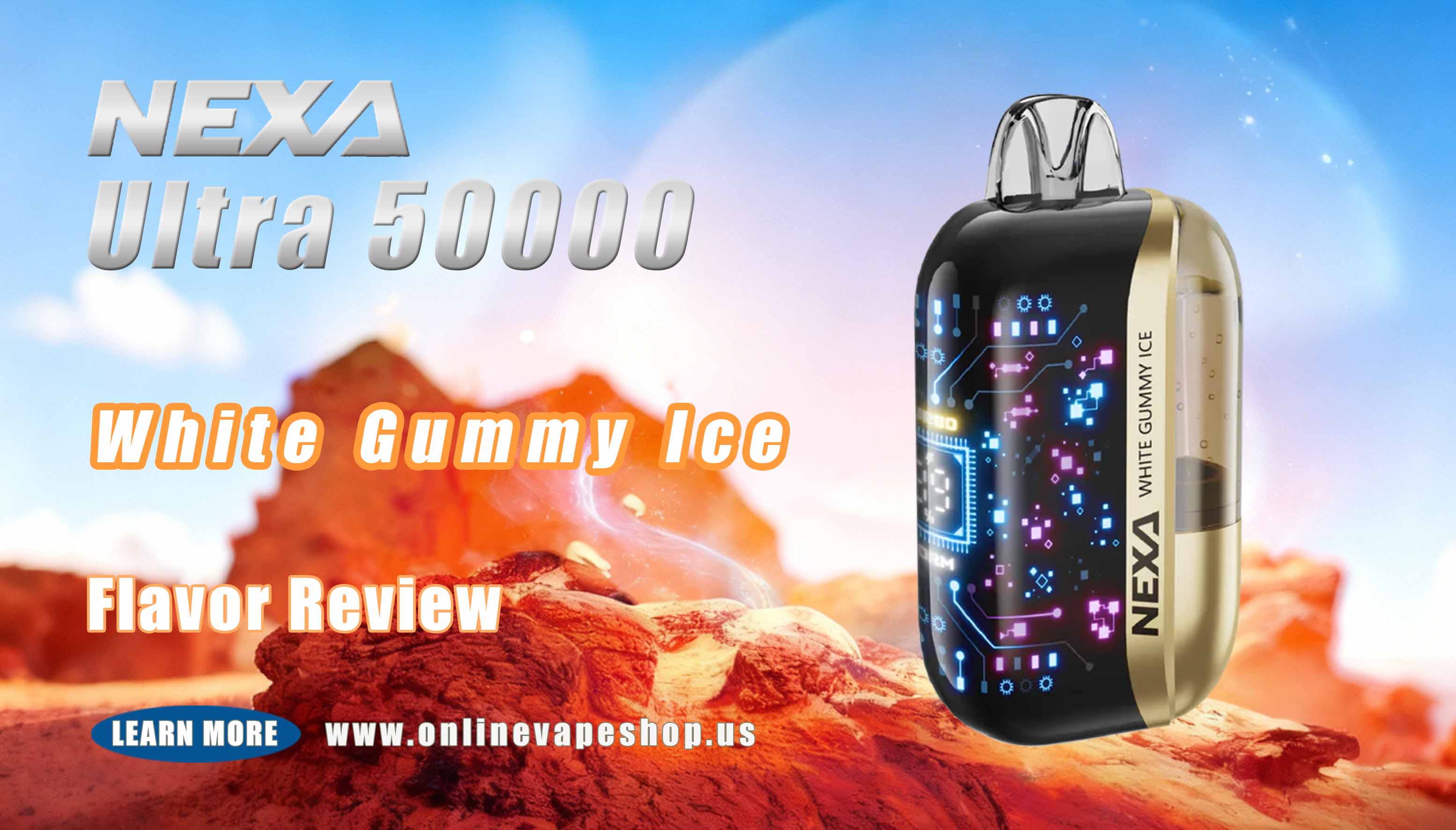 White Gummy Ice Nexa Ultra 50000 Review