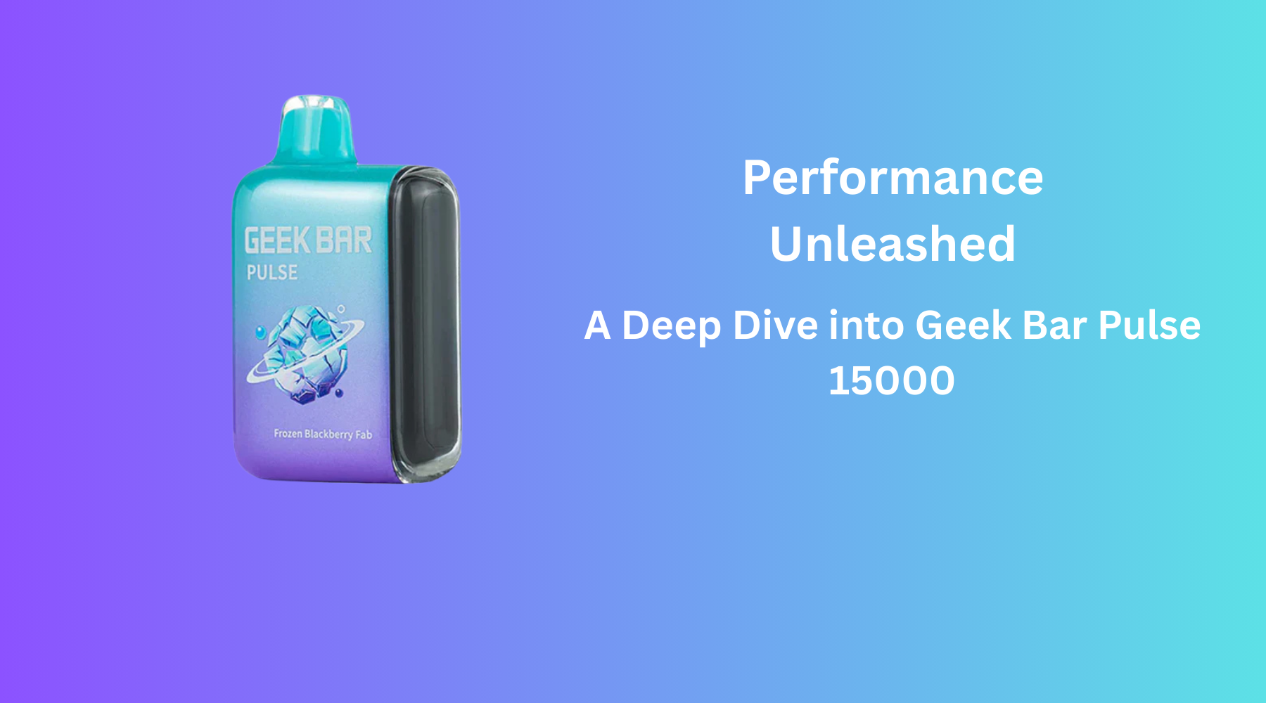 Performance Unleashed: A Deep Dive into Geek Bar Pulse 15000 - Black Coral