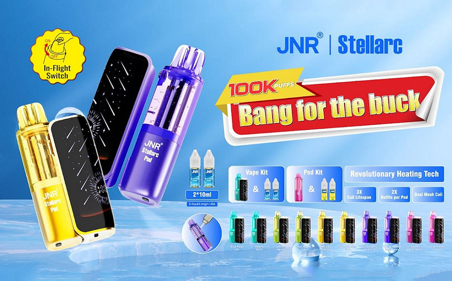 JNR Stellarc 100K Disposable Vape - Black Coral