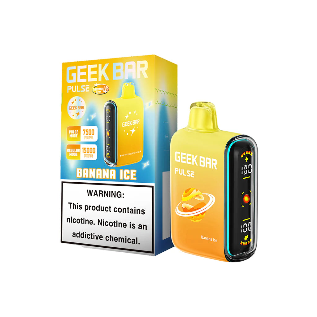 Banana Ice Geek Bar Pulse 15000 - Black Coral
