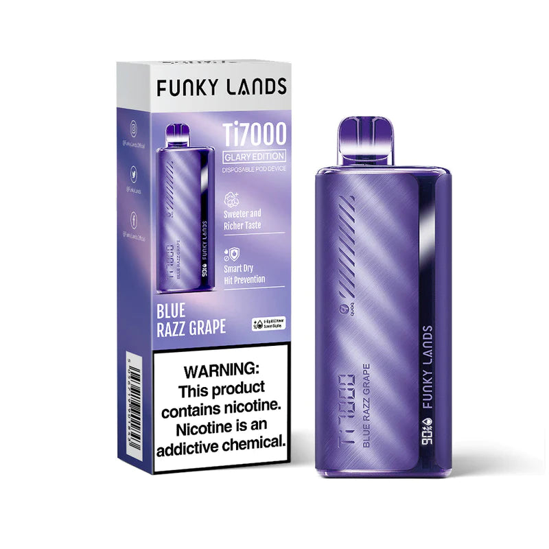 Blue Razz Grape Funky Lands Ti7000 - Black Coral