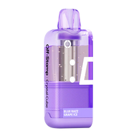 Off Stamp Crystal Cube 35K Pod Blue Razz Grape Ice Disposable Vape - Black Coral