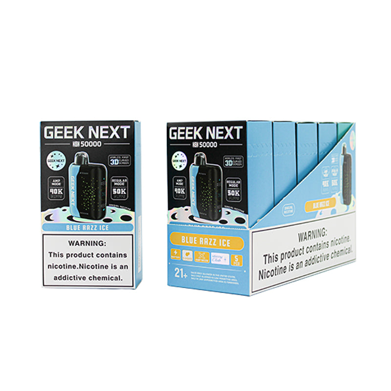 Blue Razz Ice Geek Next X 50000- Black Coarl