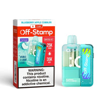 Off Stamp Crystal Cube 35K Kit Blueberry Apple Cobbler Disposable Vape - Black Coral
