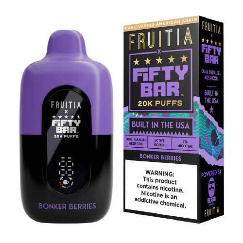 Bonker Berries Fruitia x Fifty Bar 20K - Black Coral