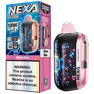 Nexa Ultra 50000 Citrus Bliss Disposable Vape - Black Coral 