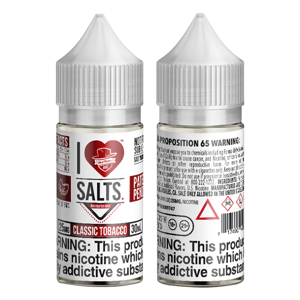 I Love Salts Classic Tobacco - 30ml - Black Coral