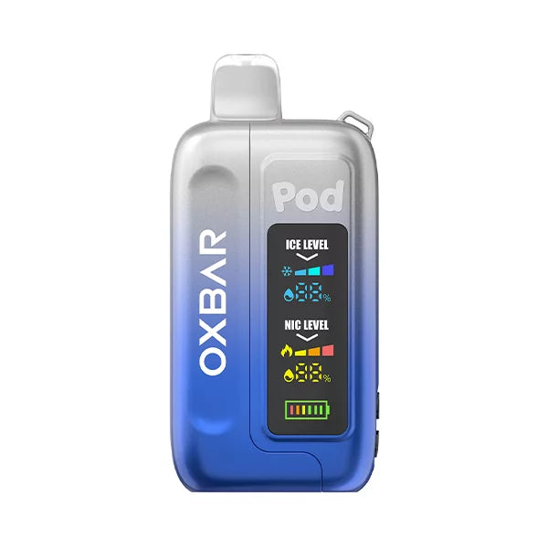 Oxbar Ice-Nic Control 35K Clear Cobalt Blue Vape|Black Coral Oxbar Ice-Nic Control 35K Clear Cobalt Blue Vape|Black Coral
