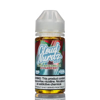 Cloud Nurdz E-Liquid - Sour Watermelon Strawberry Iced - 100ml - Black Coral