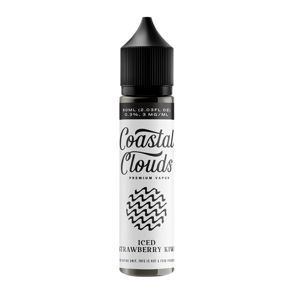 Iced Strawberry Kiwi by Coastal Clouds TFN E- Liquid - Black Coral