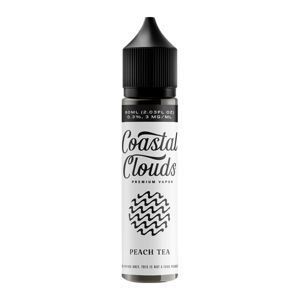 Peach Tea by Coastal Clouds 60ml - Black Coral